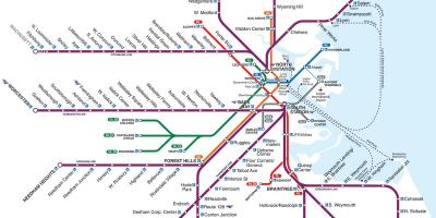 Boston ga xe lửa bản đồ