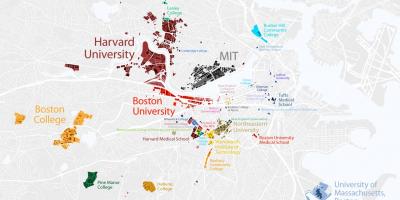 Bản đồ của đại học Boston