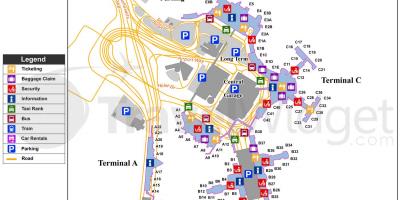 Bản đồ của sân bay quốc tế Logan