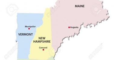 Bản đồ của New England kỳ