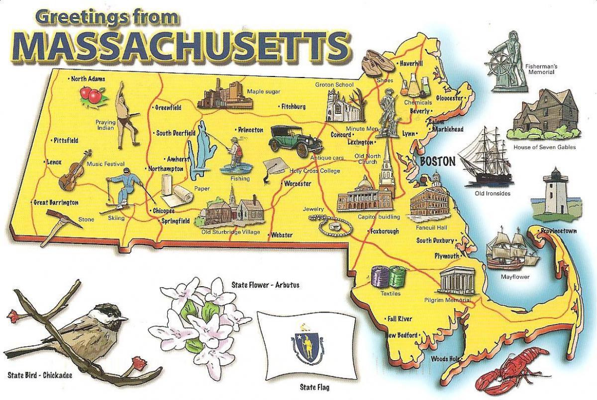 New England hoa kỳ bản đồ