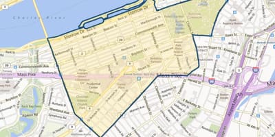Trở lại Bay Boston bản đồ