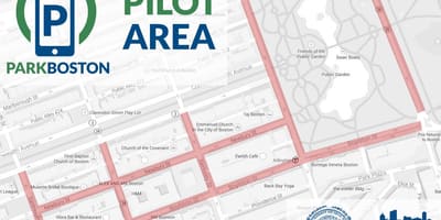 Boston bãi đậu xe mét bản đồ