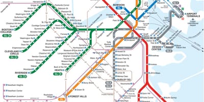 T tàu Boston bản đồ