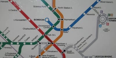 Boston nam ga bản đồ