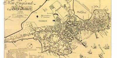Bản đồ cũ của Boston